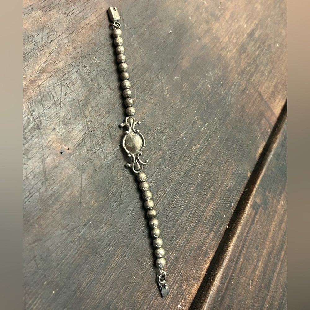Texaco Mexico Sterling Silver Beaded Bracelet